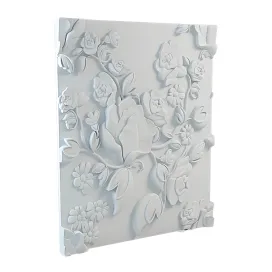 Gypsum panel from art relief 3